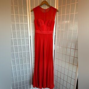 KAREN MILLEN Orange/Red Maxi Evening Dress